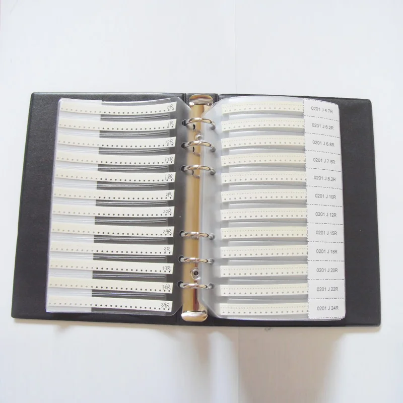 0201 SMD резистор 1/16 Вт книга для образцов 5% ный толерант 5300 шт. = резистора набор 0R ~ 1 5