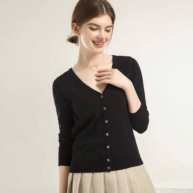 

2019 summer new cardigan long-sleeved V-neck ice silk air-conditioning top with shawl