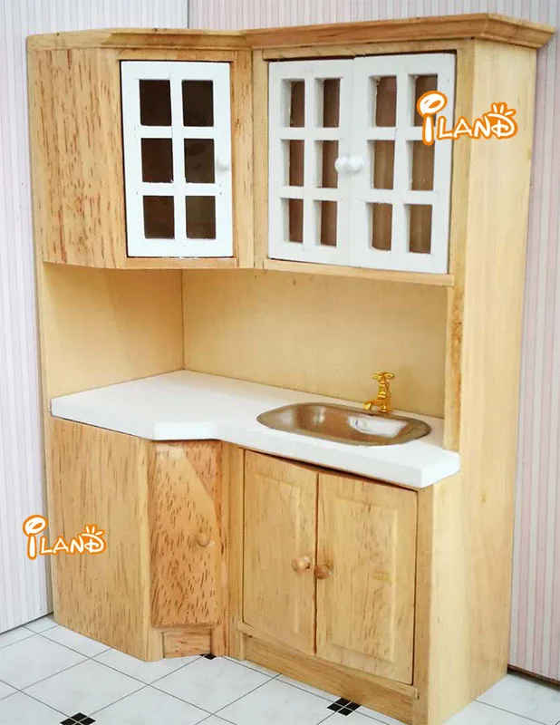 Кухня для кукольного миниатюры DIY 1:12 кукла кукольный домик с мебелью игрушки