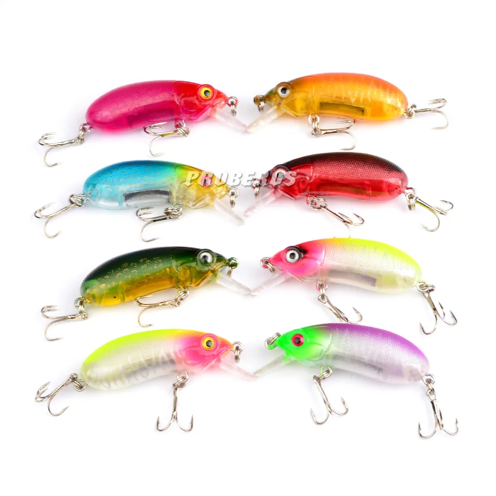 8pc/lot New Design jointed Dying fish fishing lures 6.5cm/10.5g 8color tackle 6# hook bait | Спорт и развлечения