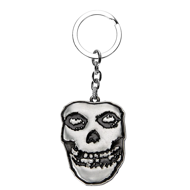 

Classic The Music Band The Misfits Logo Keychain Pendant Key Chain Chaveiro Key Ring Jewelry