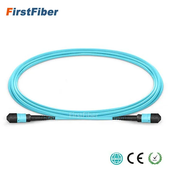 40m MPO Fiber Patch Cable OM3  UPC  fiber jumper Female to Female 12 Cores  optical Patch Cord multimode Trunk Cable,Type A /B/C