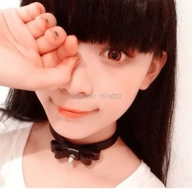 Женское кожаное ожерелье чокер в стиле лолита|choker collar necklace|fashion necklacenecklace fashion |