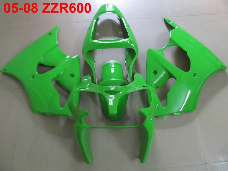 Литье под давлением Топ продажа обтекатель комплект для Kawasaki Ninja ZZR600 05 06 07 08