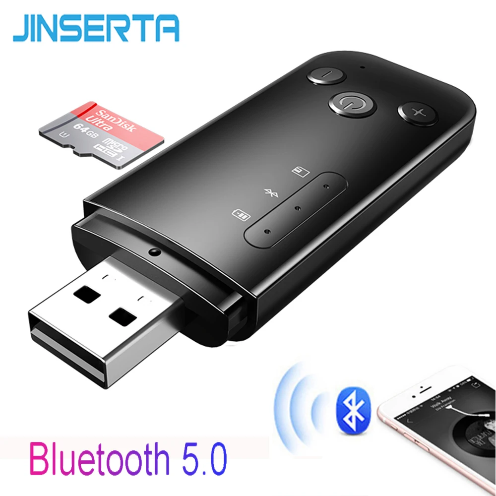 Автомобильный Bluetooth-адаптер JINSERTA 3 5 мм для ТВ ПК наушников колонок | Автомобили и