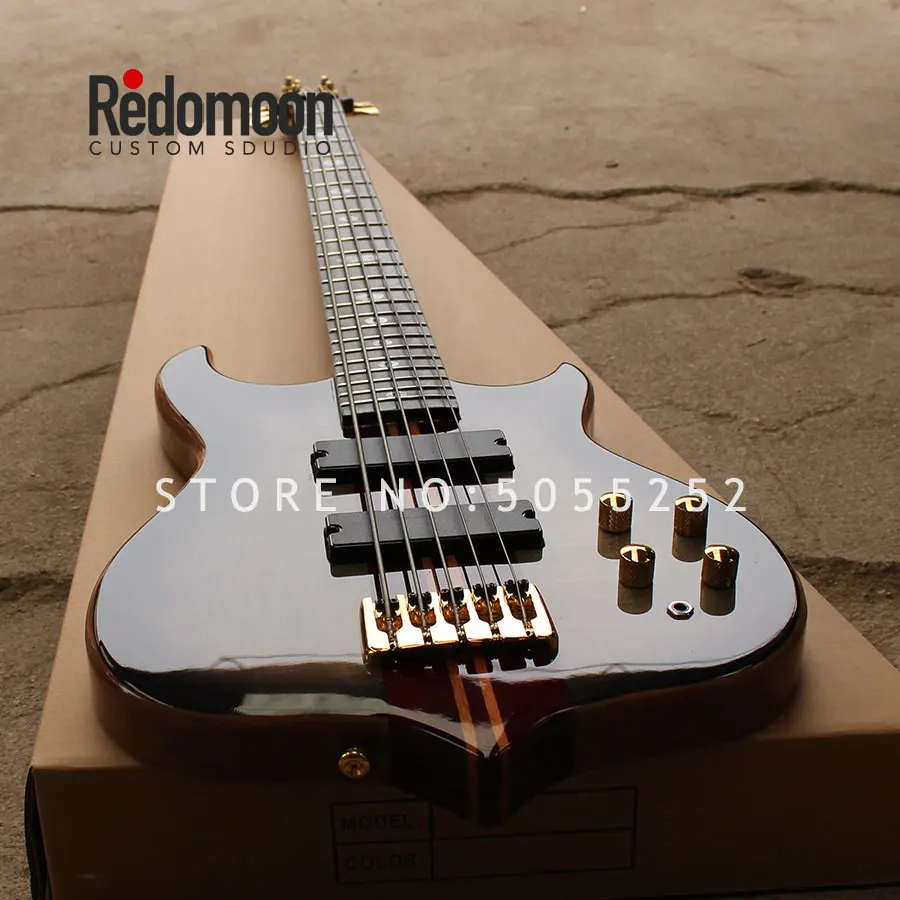 Заводская изготовленная на заказ 5 струн Mayones бас палисандр гриф с шейным-через тело EQ электрический бас гитара музыкальный инструмент магазин