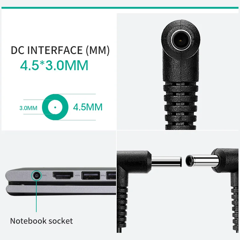 KALIDI 19 5 V 4.62A AC адаптер для ноутбука Dell Inspiron 7000 Vostro зарядное устройство 90W ноутбук