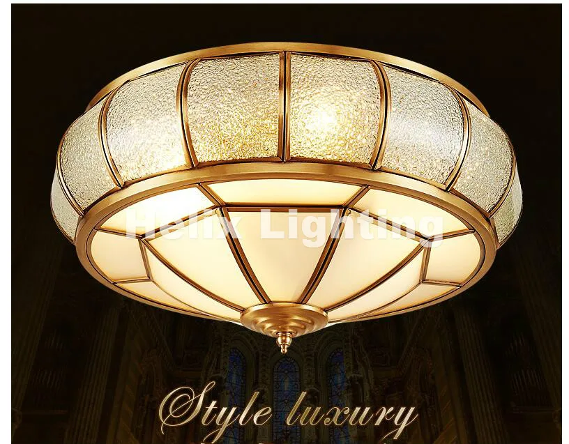 

Free Shipping Nordic American Countryside Style Bronze LED AC Ceiling Light Art Asile Lamp Bedroom Decoration Ceiling Lamp