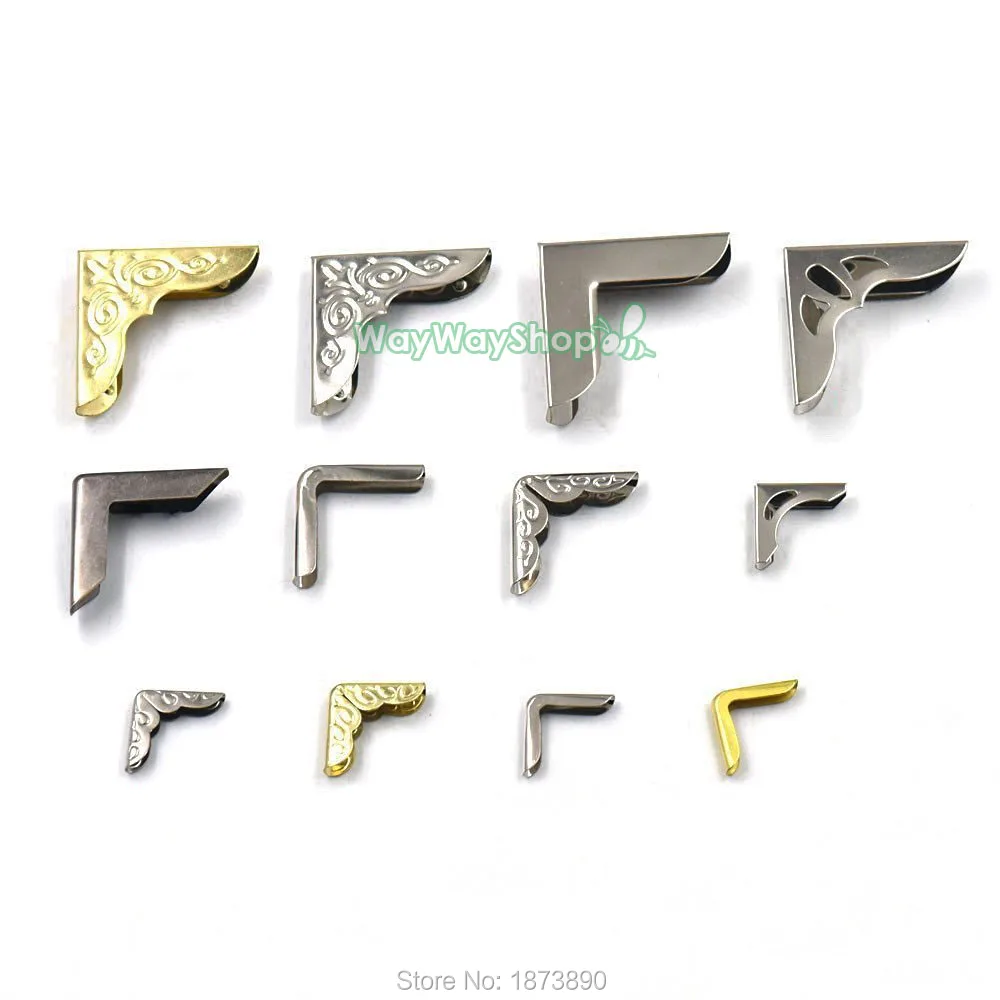 100 PSC металлическая книга протекторы уголок для никель золото Скрапбукинг Файл