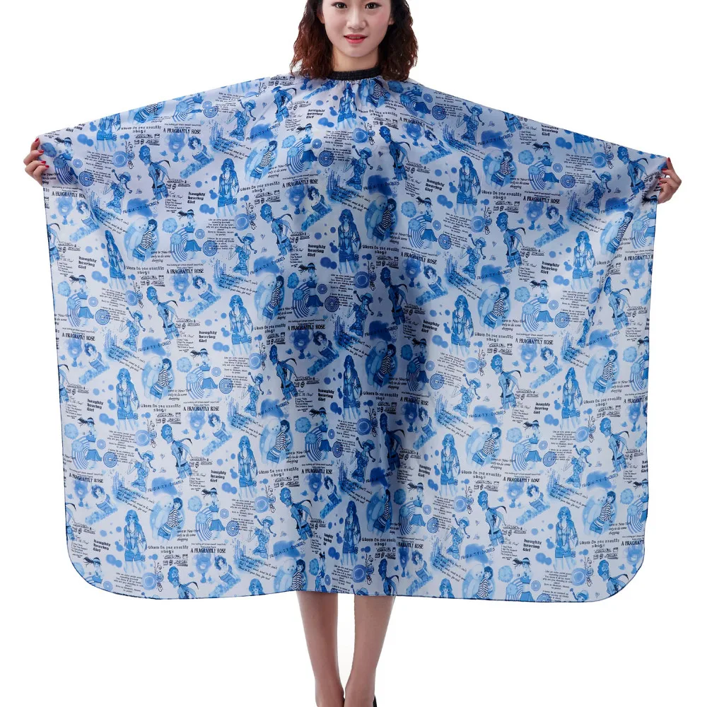 Профессиональная накидка для парикмахерской водонепроницаемая тканевая