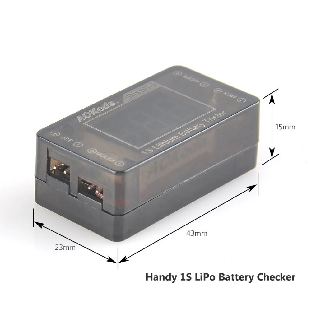 AOK-041 1S LiPo Батарея Напряжение контрольно-измерительный прибор для миниатюрных