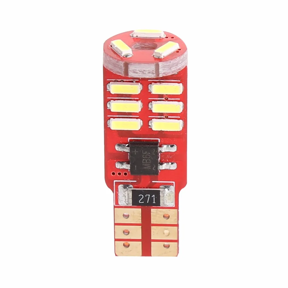 CAN-bus безошибочный 15-SMD T10 W5W LED 5W5 4014 габаритный фонарь белый | Автомобили и