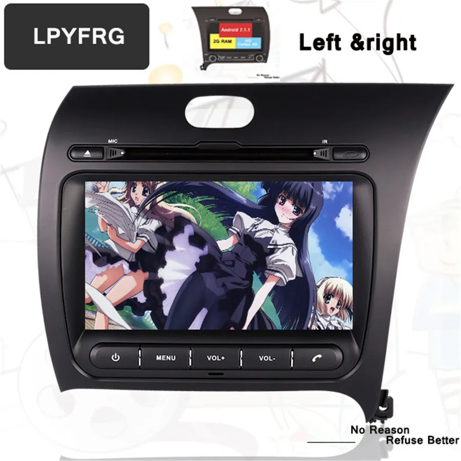 Автомобильный DVD-плеер с HD-экраном 8 дюймов android 10 0 для Kia CERATO K3 FORTE 2013 2014 2015 2016 4G Wi-Fi