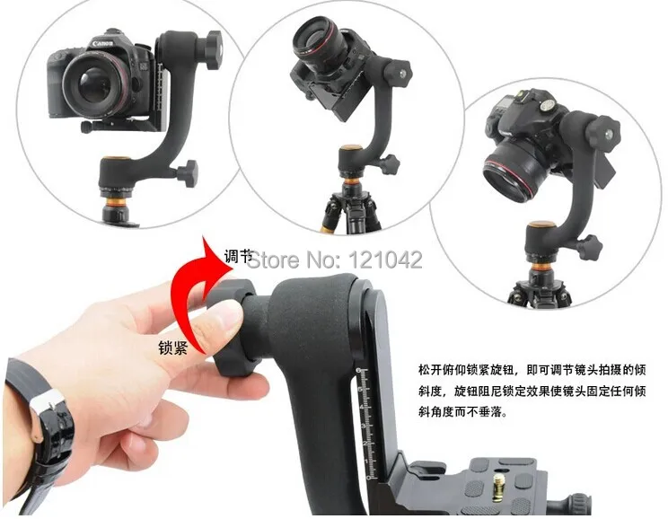Вертикальный штатив Beike с поворотом на 360 градусов резьбой 1/4 &quotдля камеры DSLR