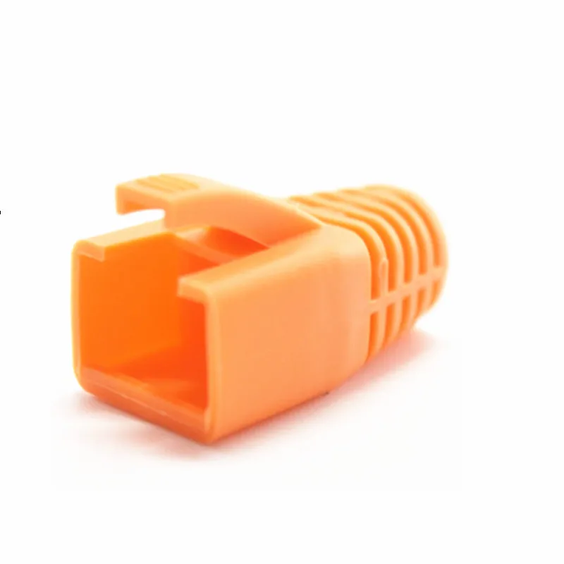 50 шт./пакет сетевой кабель разъем вилки RJ45 Cat5 CAT6 мягкая крышка розетка