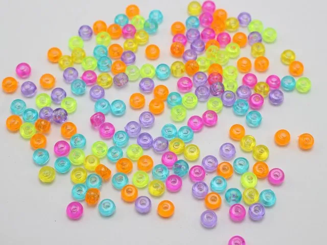 1000 Разноцветные Акриловые Крошечные бусины 5x3 мм для детей Kandi Craft|bead cord|beaded catbead |