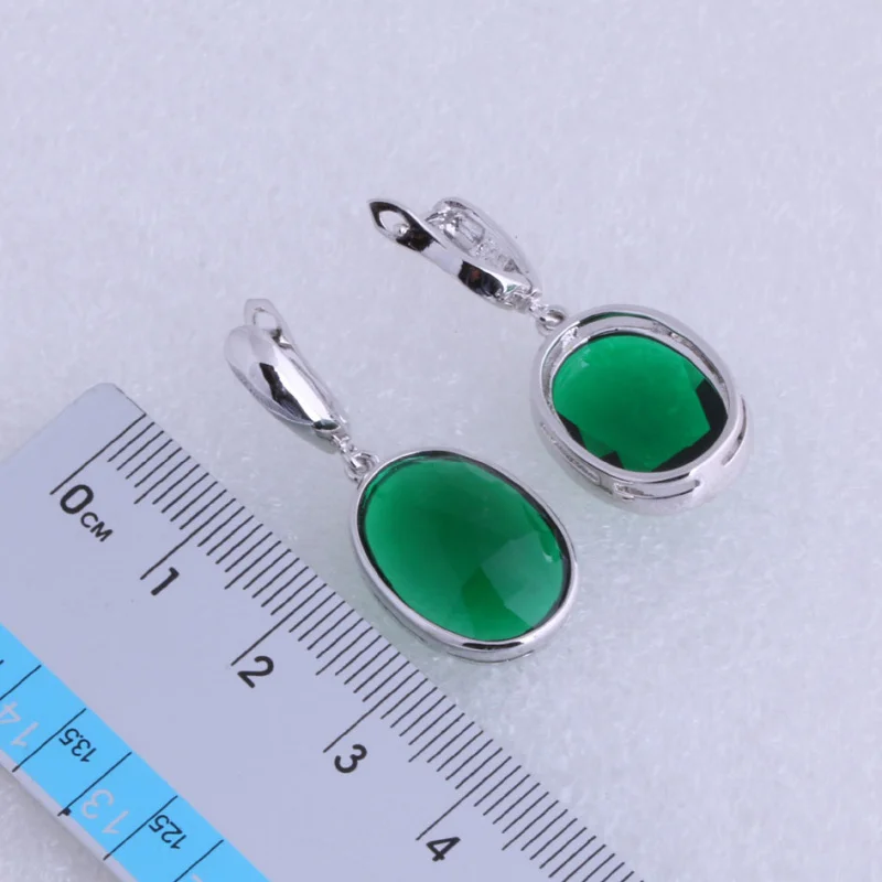Женские серьги-подвески овальной формы серебристого цвета | Украшения и