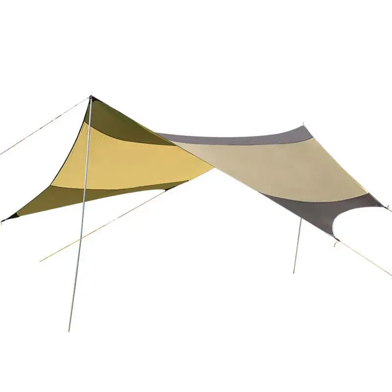 550*560CM Tarp Sun Shelter 210T oxford silver coated Anti UV Rainproof Beach Tent Pergola Awning Canopy Camping Sunshelter | Спорт и