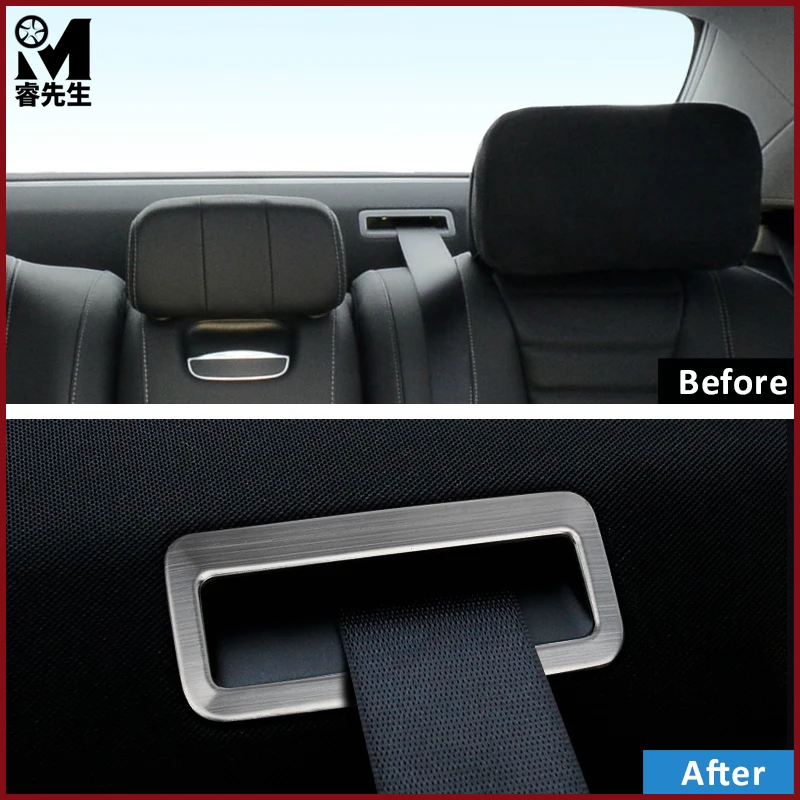 Автомобильный Стайлинг заднего ремня безопасности рамка Декоративные наклейки