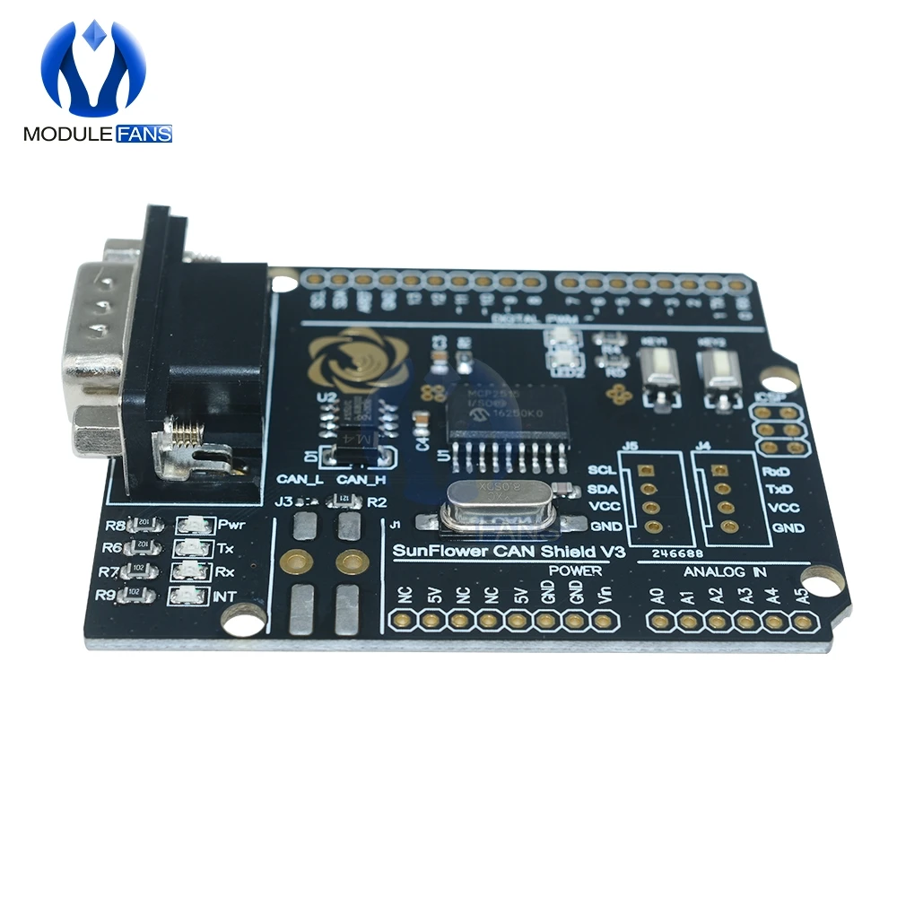 Экран контроллера CAN MCP2515 для Arduino R3 плата расширения UART I2C IIC интерфейс SPI модуль