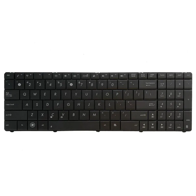 Клавиатура US для Asus A53 A53T X53 X53B X53C X53T X73 N73 K73 K73T A53U X53Z X53BR X53E A73TA A73TK черная клавиатура