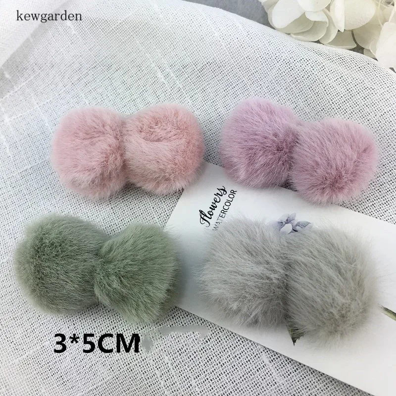 Kewgarden 3*5cm DIY Craft Supplies Plush Ball Handmade Bowknot Earrings Accessories 8 Pcs / Lot | Дом и сад