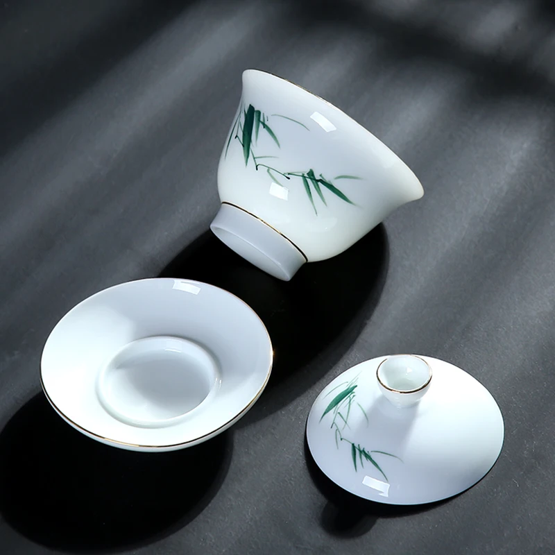 TANGPIN керамический чайник gaiwan расписанная вручную чайная чашка из фарфора китайские чайные наборы кунг-фу