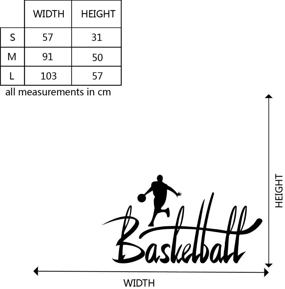 Баскетбольные цитаты Спортивная мотивирующая цитата Настенная Наклейка сделай