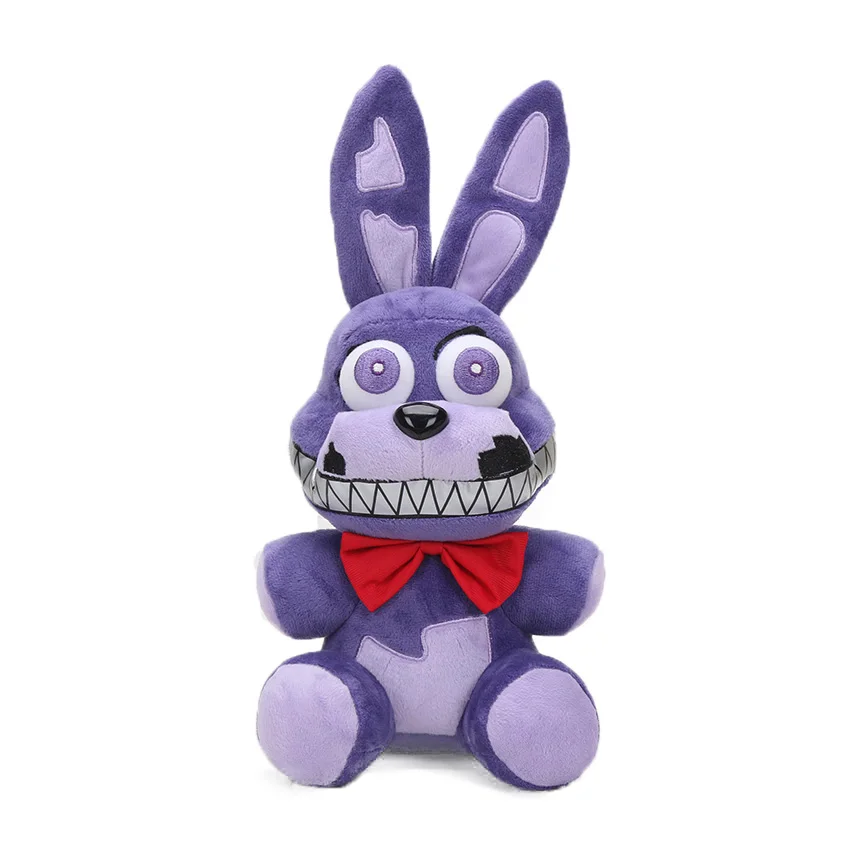25cm nightmare bonni 15 см-45 см Five Nights at Freddy's плюшевые игрушки FNAF кошмар красный Foxy Freddy Fazbear плюшевый брелок-подвеска мягкая кукла - Цвет: 25cm nightmare bonni