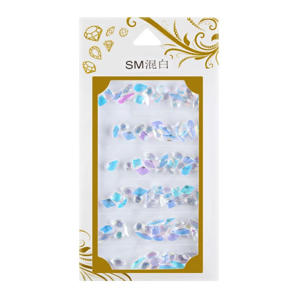 Fashion Giltter Women Nail Art Accessory Ornaments New Stickers DIY Decoration Metal Beauty Lady For | Красота и здоровье