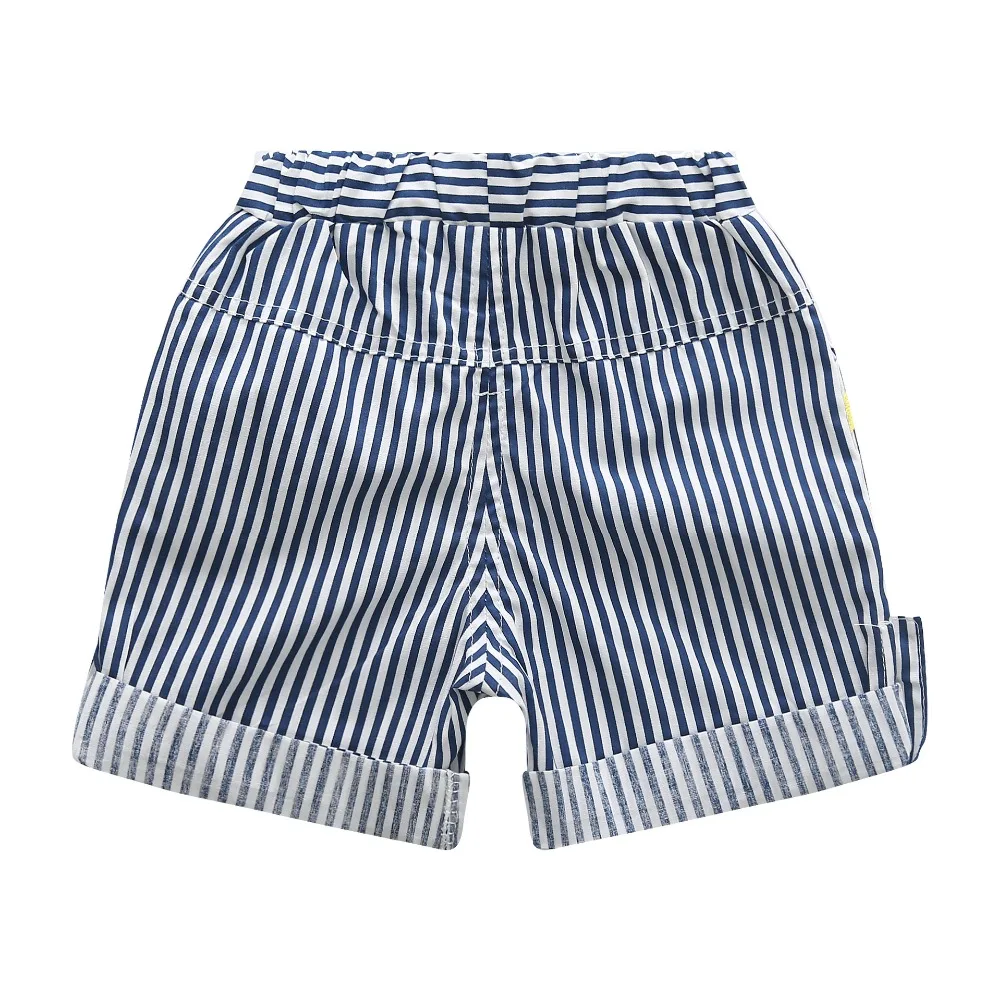 Summer Kids Clothes Children Clothing Baby Boy Set Toddler Boys Cotton Knitted Striped Shorts k1 | Детская одежда и обувь