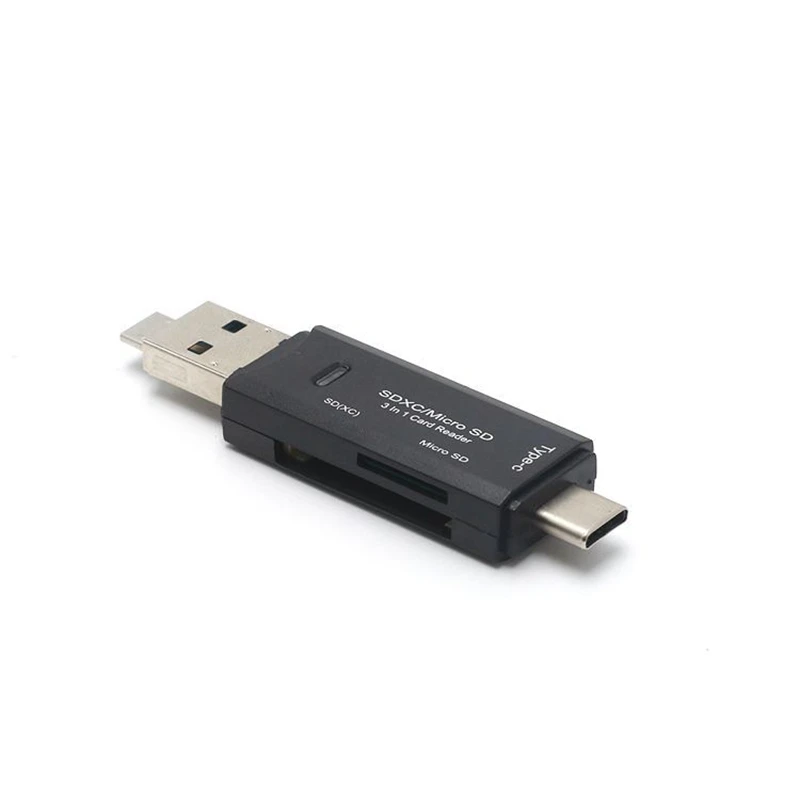 T692 Black Все в 1 usb type C кард-ридер SDHC SD карта памяти Micro SD ридер USB C Micro USB адаптер памяти для Macbook Android Phone PC - Цвет: T692 Black