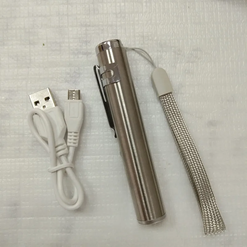 Карман 3 in1 500LM компактная алюминиевая сплава USB Перезаряжаемые светодиодный