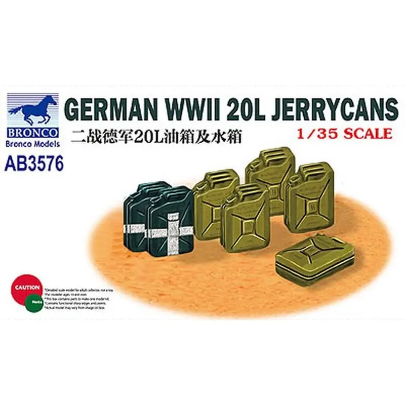 Бронко AB3576 1/35 немецкие жесткие банки Второй мировой войны 20 л-набор моделей |