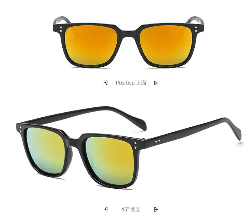 

Brand Unisex Square Men's Mirror Sun Glasses Female Eyewears Accessories Sunglasses For Men Women Lentes de sol hombre