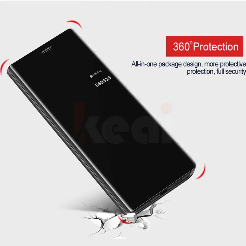 Mirror Flip Leather Stand Phone Cases For Huawei P Smart P20 Mate 10 Pro View Window Cover P10 Lite Shell |