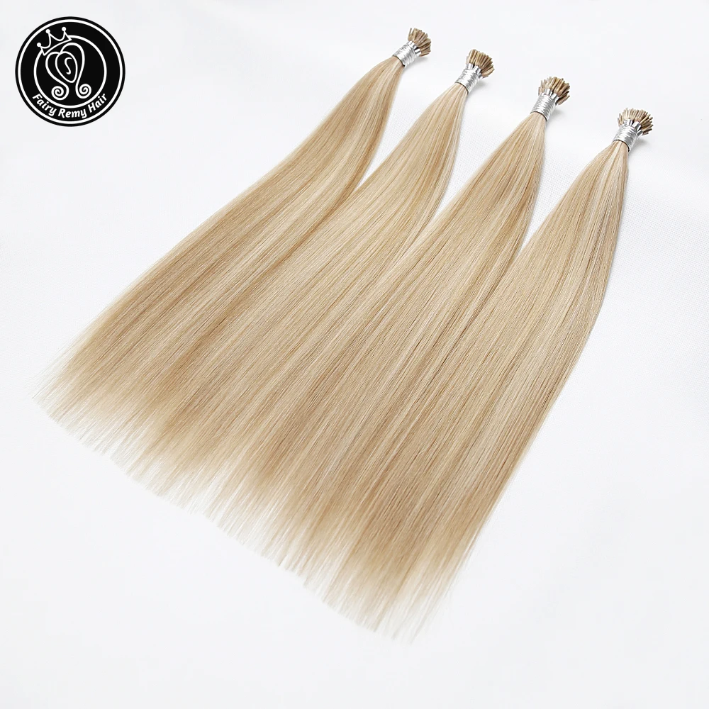 Сказочные волосы Remy 0 8 г/локон 16 &quot18&quot 20 &quotRemy I Tip человеческие для наращивания