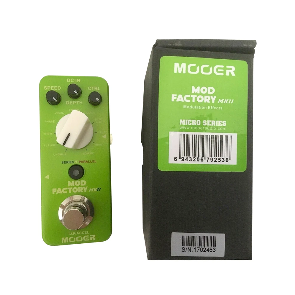 MOOER MME2 MOD FACTORY MKII Multi Modulation Effect Pedal 11 Modulation Effects Tap Tempo True Bypass Full Metal Shell enlarge