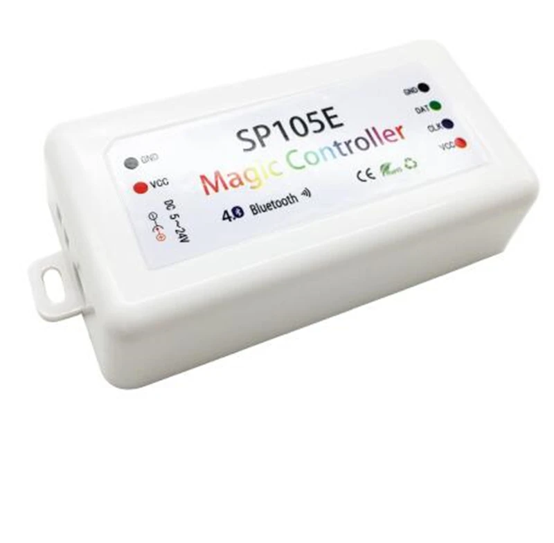 1 шт. SP105E волшебный контроллер Bluetooth 4 0 DC5 24V 2048 пикселей для WS2811 2812 2801 6803 IC