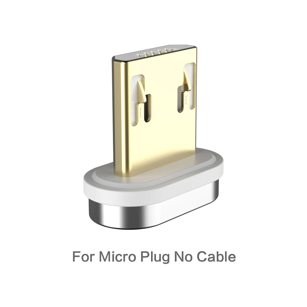 For Micro Plug FLOVEME Магнитный кабель Micro usb type C для iPhone Lightning Кабель м 1 м 3A Быстрая зарядка USB-C type-C магнит зарядное устройство кабель для телефона магнитная зарядка магнитный usb кабель провод для зарядки шнур - Цвет: For Micro Plug