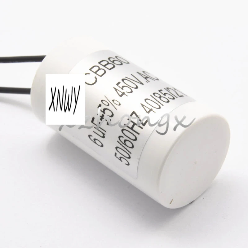 CBB60 конденсатор для стиральной машины 6 мкФ пусковой насос двигателя|capacitor 6uf|capacitor