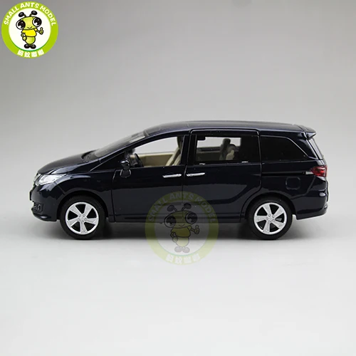 Blue(no box) 1/32 JACKIEKIM Odyssey MPV литая под давлением Металлическая Модель автомобиля игрушки для детей Детское звуковое освещение Вытяните назад подарки коллекция хобби - Цвет: Blue(no box)