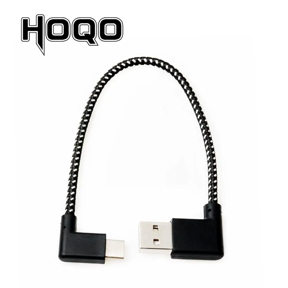 USB c тканый 2 0 штекер на левый угол тип кабель двусторонний правый 90 градусов usbc