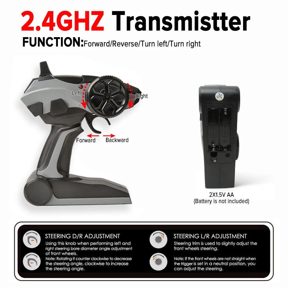 Gizmovine Rc автомобиль Dirt Bike игрушки 1/16 2WD Рок Гусеничный ралли Bigfoot внедорожник пульт