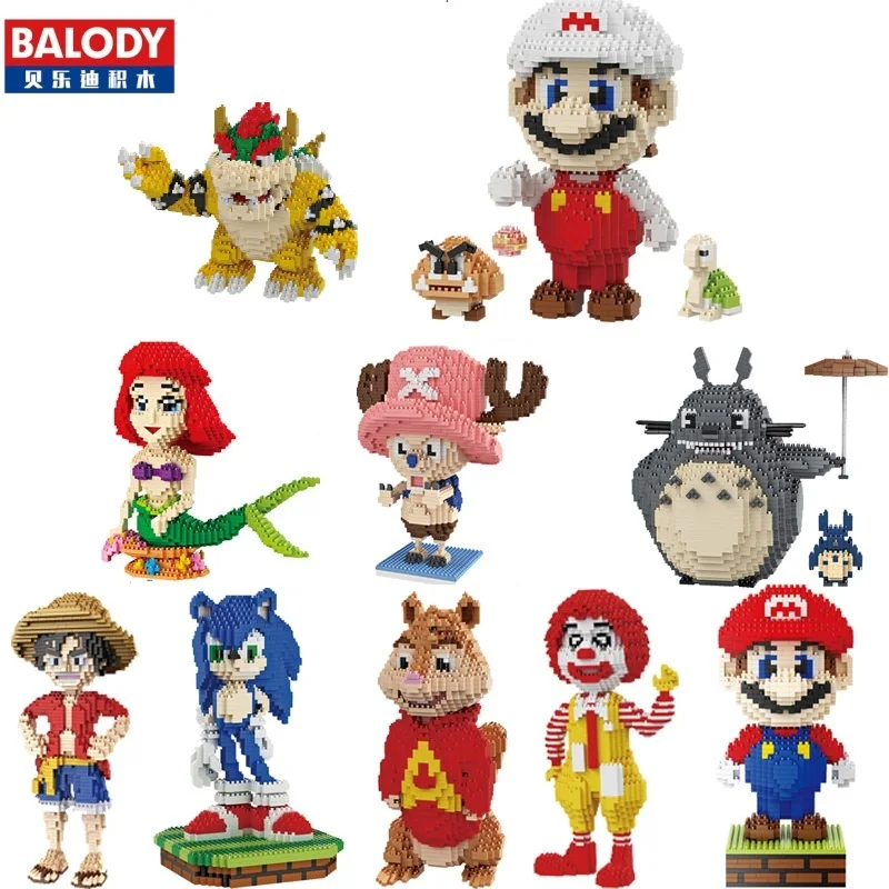 Balody мини блоки большой размер Марио DIY строительные игрушки большие цельные