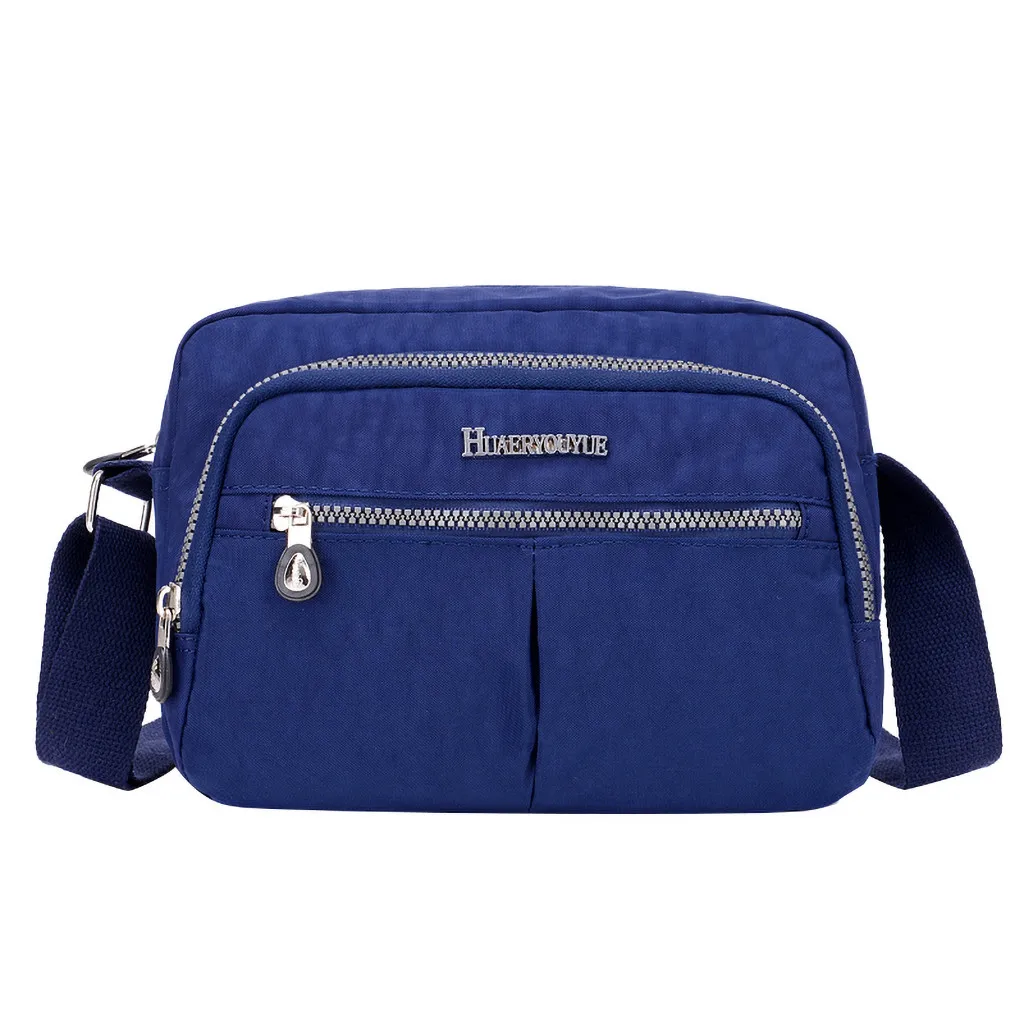 Dark Blue Роскошные сумки из ПУ сумки женская нейлоновая сумка на плечо Водонепроницаемая элегантная сумка для ежедневных покупок сумка для женщин#619 P - Color: Dark Blue