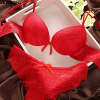 new brand sexy underwear women bra set lingerie set luxurious vintage lace embroidery push up bra and panty set