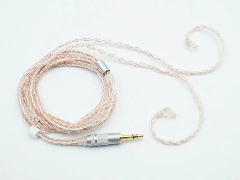 TFZ TC 3 2Pin 0 78 мм 8 делений медный и посеребренный кабель смешанный плетеный HiFi для
