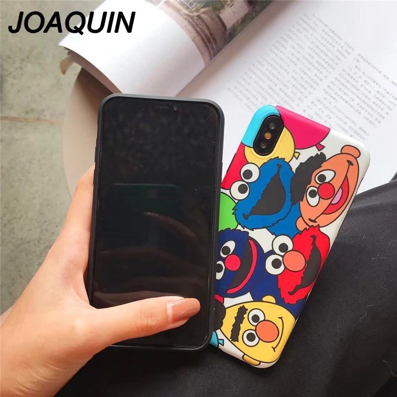 Hot Sesame Street Cute Cartoon Elmo soft IMD cover case for iphone 7 7plus 6 S 6s plus 8 8plus X phone cases |