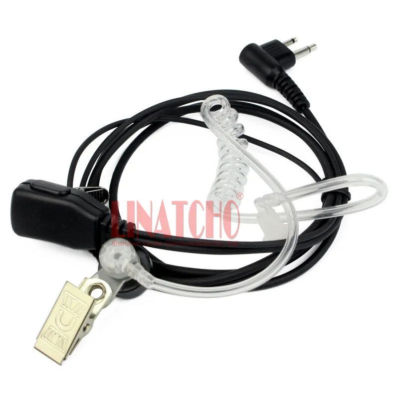 2 pin Воздушная трубка ухо наушник микрофон двухстороннее радио GP308 GP350 GP2000